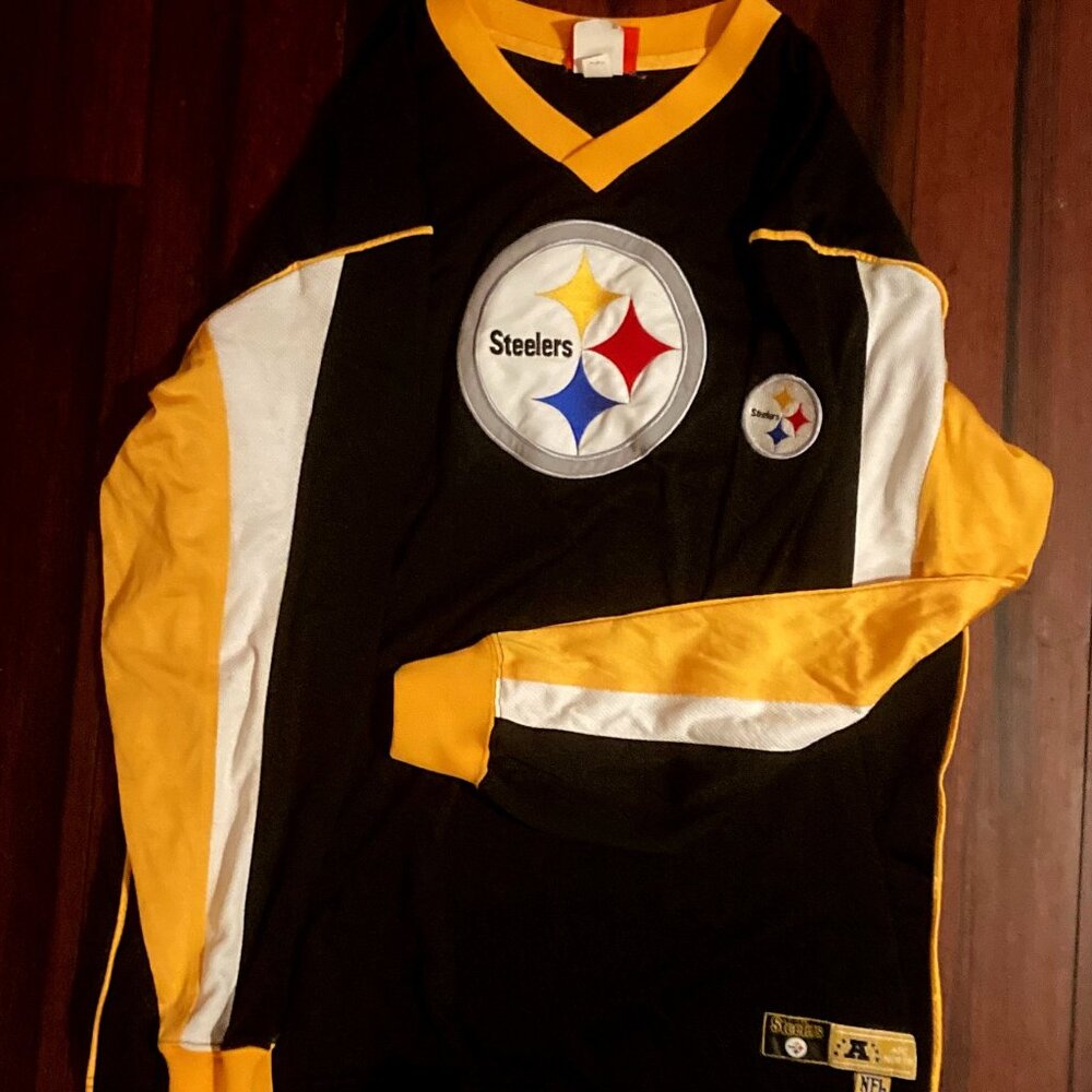NFL Jersey Pittsburgh Steelers Jersey Original NFL Jersey All Sewn Stitched sz L